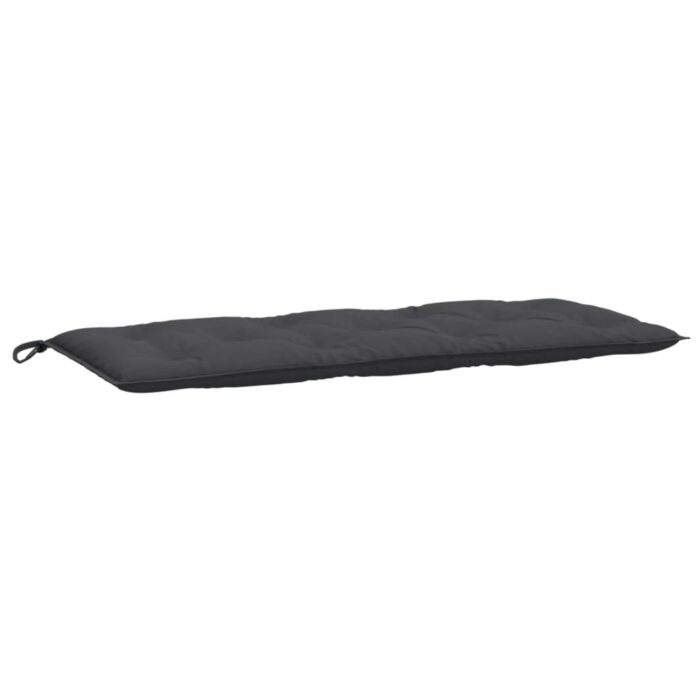 Coussins de banc de jardin lot de 2 anthracite mélangé tissu – Image 3