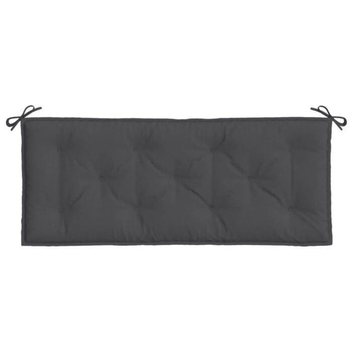 Coussins de banc de jardin lot de 2 anthracite mélangé tissu – Image 4