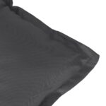 Coussins de banc de jardin lot de 2 anthracite mélangé tissu – Image 6