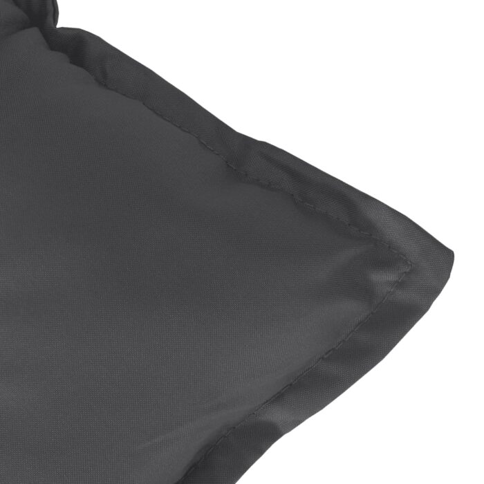 Coussins de banc de jardin lot de 2 anthracite mélangé tissu – Image 6