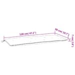 Coussins de banc de jardin lot de 2 anthracite mélangé tissu – Image 8