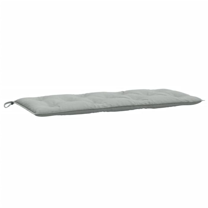 Coussins de banc de jardin lot de 2 gris clair mélangé tissu – Image 3