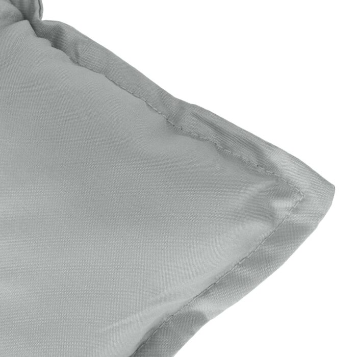 Coussins de banc de jardin lot de 2 gris clair mélangé tissu – Image 6