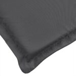 Coussins de banc de jardin lot de 2 anthracite mélangé tissu – Image 6