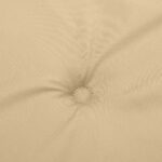 Coussins de banc de jardin lot de 2 beige mélangé tissu – Image 5