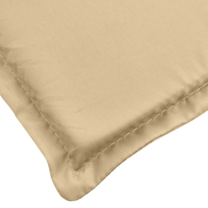 Coussins de banc de jardin lot de 2 beige mélangé tissu – Image 6