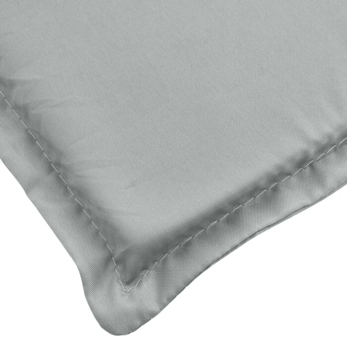 Coussins de banc de jardin lot de 2 gris clair mélangé tissu – Image 6
