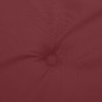 Coussins de banc de jardin lot de 2 rouge bordeaux mélangé – Image 5