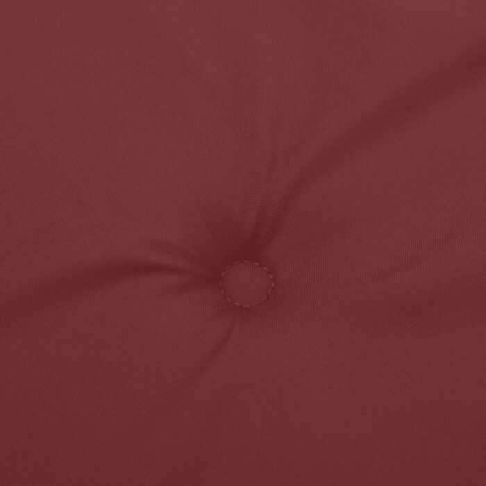 Coussins de banc de jardin lot de 2 rouge bordeaux mélangé – Image 5
