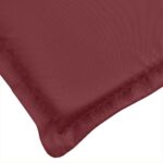 Coussins de banc de jardin lot de 2 rouge bordeaux mélangé – Image 6