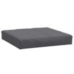 Coussins de palette lot de 2 anthracite mélangé tissu – Image 3