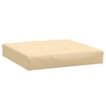 Coussins de palette lot de 2 beige mélangé tissu – Image 3