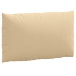 Coussins de palette lot de 2 beige mélangé tissu – Image 4