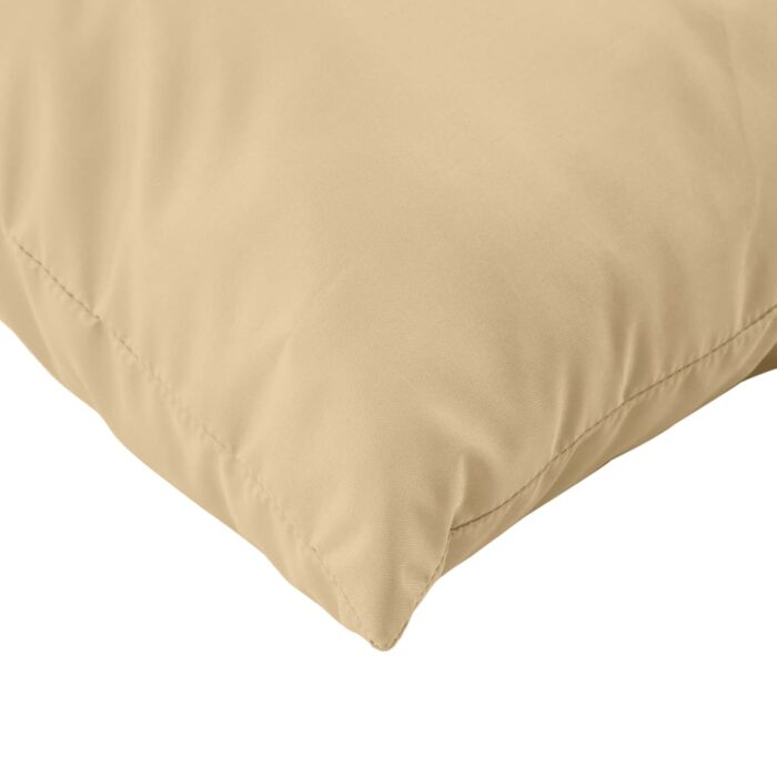 Coussins de palette lot de 2 beige mélangé tissu – Image 5