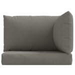 Coussins de palette lot de 3 gris foncé mélangé tissu – Image 2