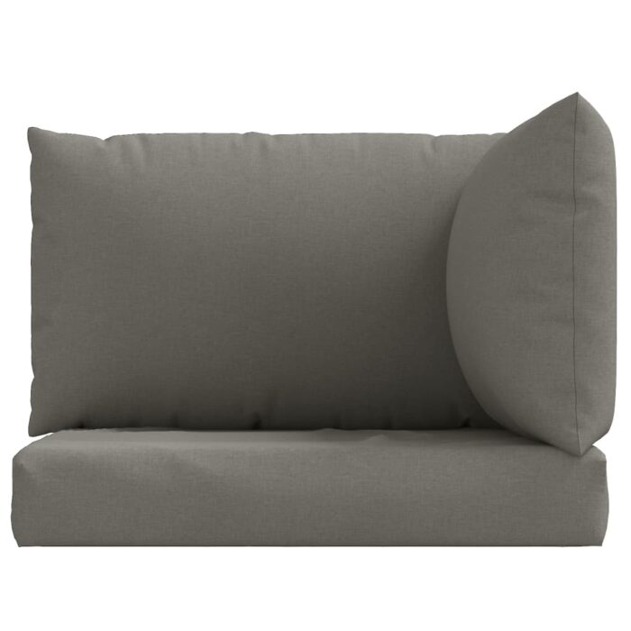 Coussins de palette lot de 3 gris foncé mélangé tissu – Image 2