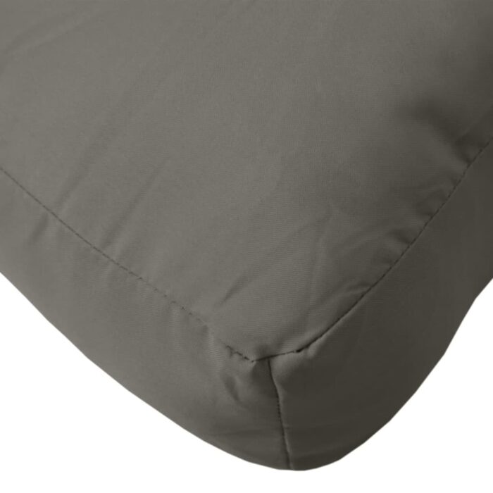 Coussins de palette lot de 3 gris foncé mélangé tissu – Image 6