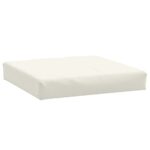 Coussins de palette lot de 3 crème mélangé tissu – Image 3
