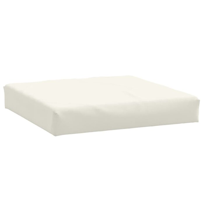Coussins de palette lot de 3 crème mélangé tissu – Image 3