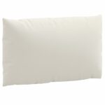 Coussins de palette lot de 3 crème mélangé tissu – Image 4
