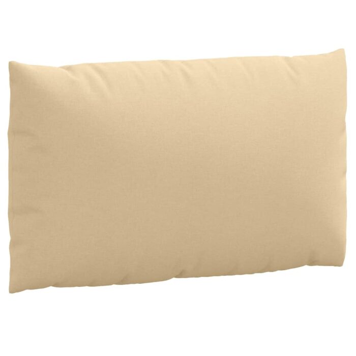 Coussins de palette lot de 3 beige mélangé tissu – Image 4