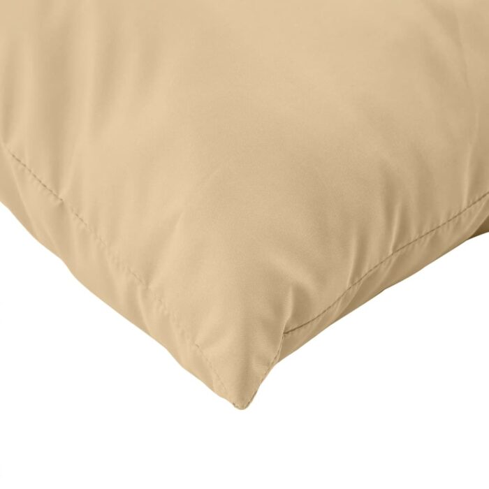 Coussins de palette lot de 3 beige mélangé tissu – Image 5