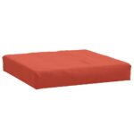 Coussins de palette lot de 3 rouge mélangé tissu – Image 3