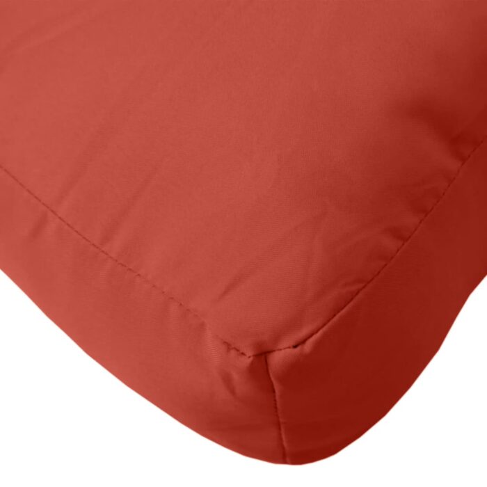 Coussins de palette lot de 3 rouge mélangé tissu – Image 6