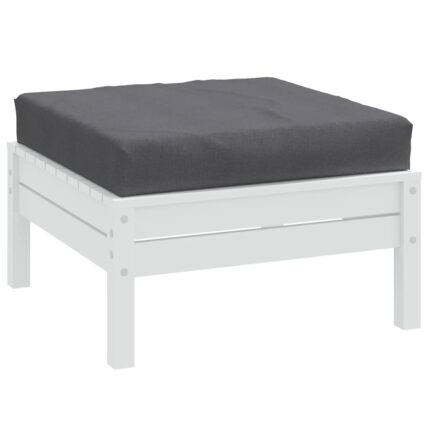 Coussin de palette anthracite mélangé 60x60x9,5 cm tissu