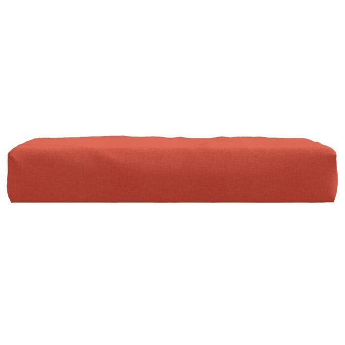 Coussin de palette rouge mélangé 60x60x9,5 cm tissu – Image 2