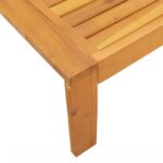 Salon de jardin avec coussins 2 pcs bois massif acacia – Image 5