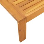 Salon de jardin avec coussins 2 pcs bois massif acacia – Image 5