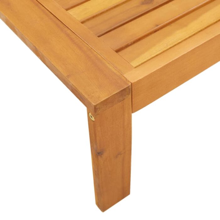 Salon de jardin avec coussins 2 pcs bois massif acacia – Image 5