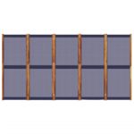 Cloison de séparation 5 panneaux bleu foncé 350x180 cm – Image 2