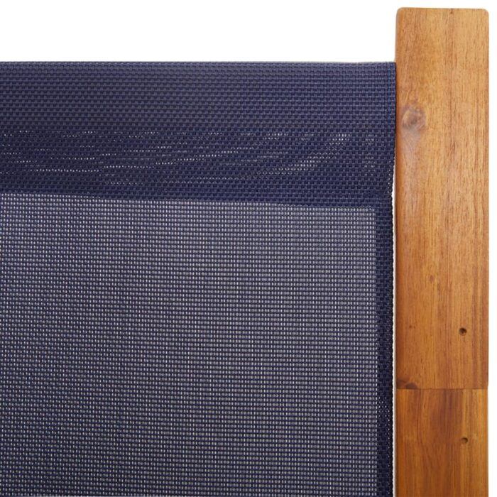 Cloison de séparation 5 panneaux bleu foncé 350x180 cm – Image 4