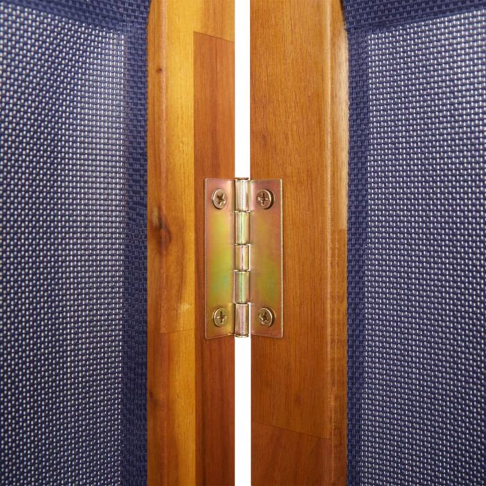 Cloison de séparation 5 panneaux bleu foncé 350x180 cm – Image 5