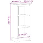 Bibliothèque Corona 46x29x100 cm bois de pin massif – Image 7