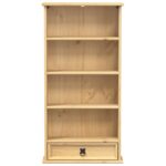Armoire à CD Corona 52x17,5x103 cm bois de pin massif – Image 2