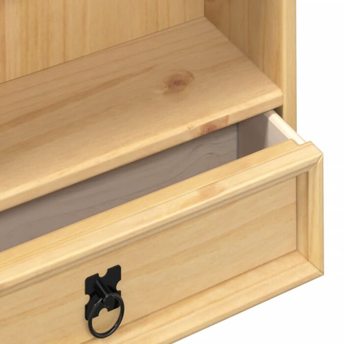 Armoire à CD Corona 52x17,5x103 cm bois de pin massif – Image 5