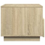 Table basse avec lumières LED chêne sonoma 50x49x40 cm – Image 6