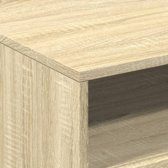Table basse avec lumières LED chêne sonoma 50x49x40 cm – Image 8