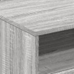 Table basse avec lumières LED sonoma gris 50x49x40 cm – Image 8