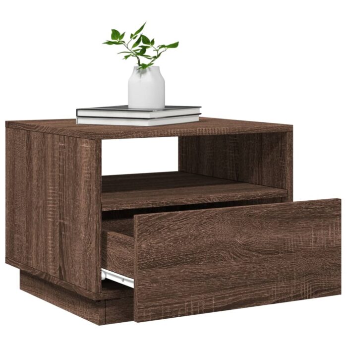 VXL8721012466012_g_en_hd_4.jpg Table basse avec lumières LED chêne marron 50x49x40 cm – Image 4