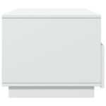 Table basse avec lumières LED blanc 90x49x40 cm – Image 6