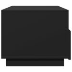 Table basse avec lumières LED noir 90x49x40 cm – Image 6