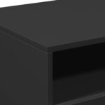 Table basse avec lumières LED noir 90x49x40 cm – Image 8
