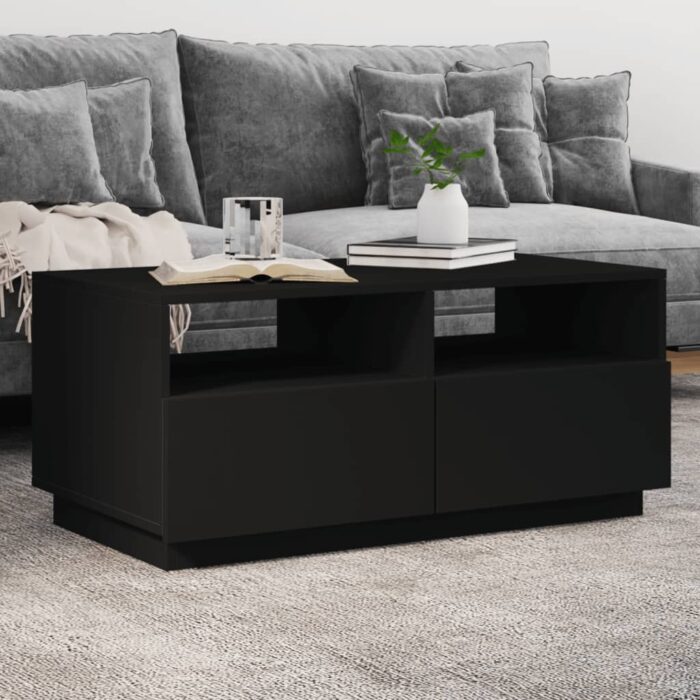 VXL8721012466036_m_en_hd_1.jpg Table basse avec lumières LED noir 90x49x40 cm – Image 1