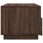 Table basse avec lumières LED chêne marron 90x49x40 cm – Image 5