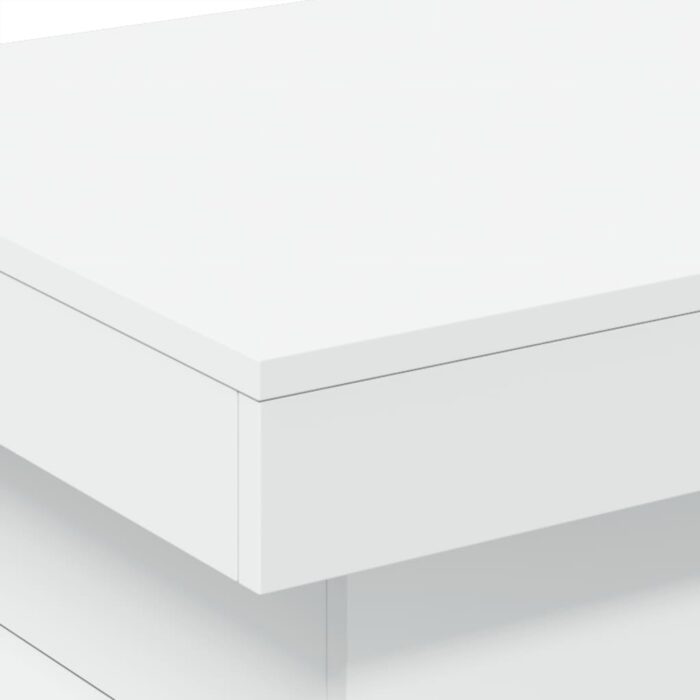 Table basse avec lumières LED blanc 50x50x40 cm – Image 8
