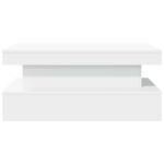 Table basse avec lumières LED blanc 90x50x40 cm – Image 5